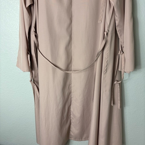 Vintage Weatherbee Lightweight Rain Coat/Hooded Coat from 80's/Beige/ Light Pink - Picture 9 of 9